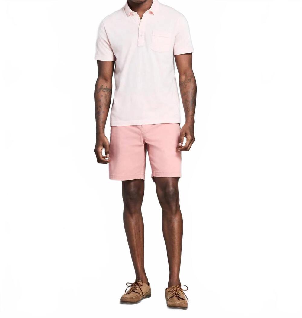 NEW BILLY REID pensacola short sleeve polo in blush